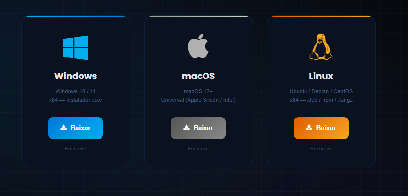 Download do runtime